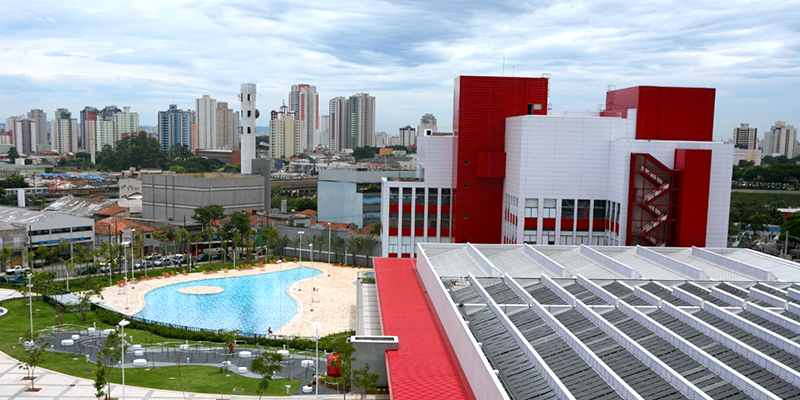 Vista geral do Sesc Belenzinho