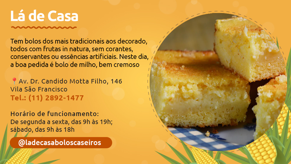 Dia do Milho - bolos