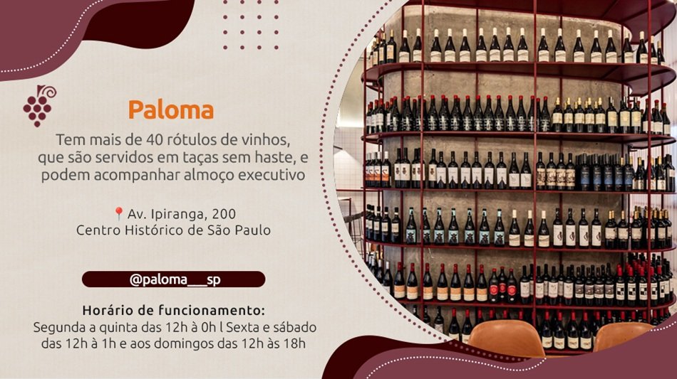 roteiro de vinhos