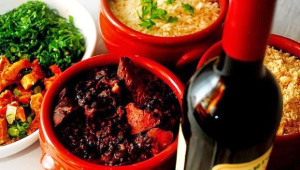 feijoada com vinho no Varanda Grill