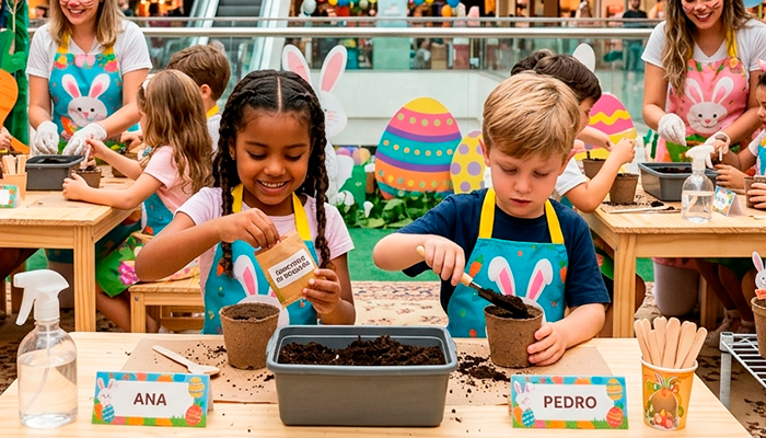 Páscoa nos shopping