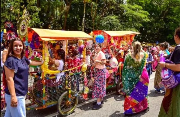 “Ratha Yatra” leva festa indiana à Paulista