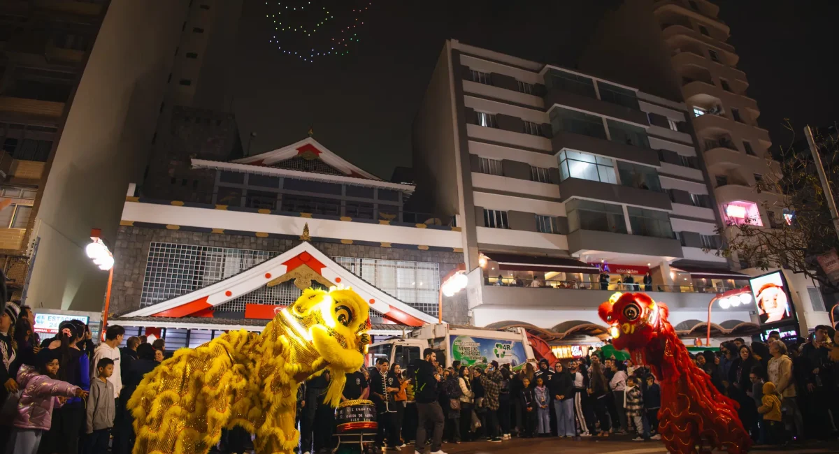 Show de drones celebra amizade Brasil-China