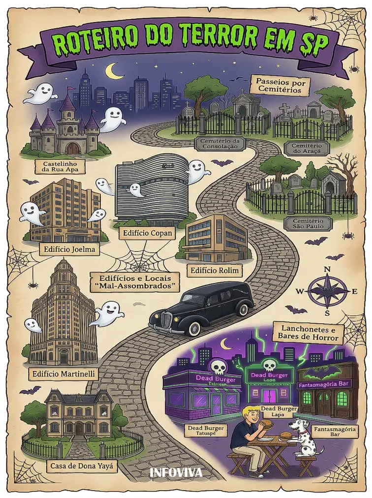 Roteiros de terror em São Paulo